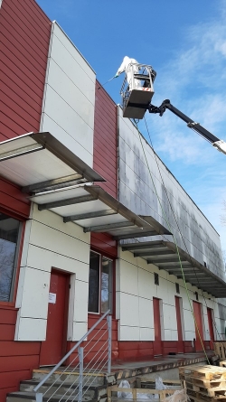 process of pressure washing