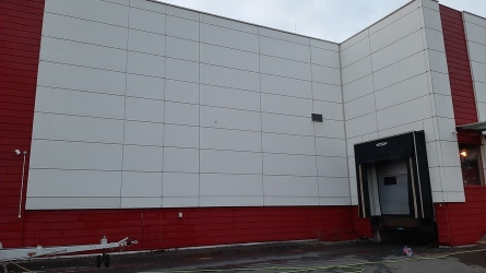 facade condition after washing