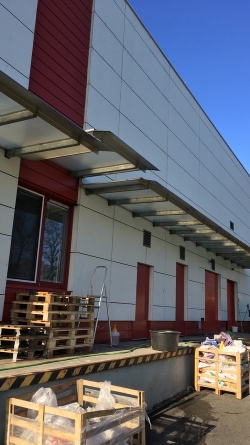 facade condition after washing